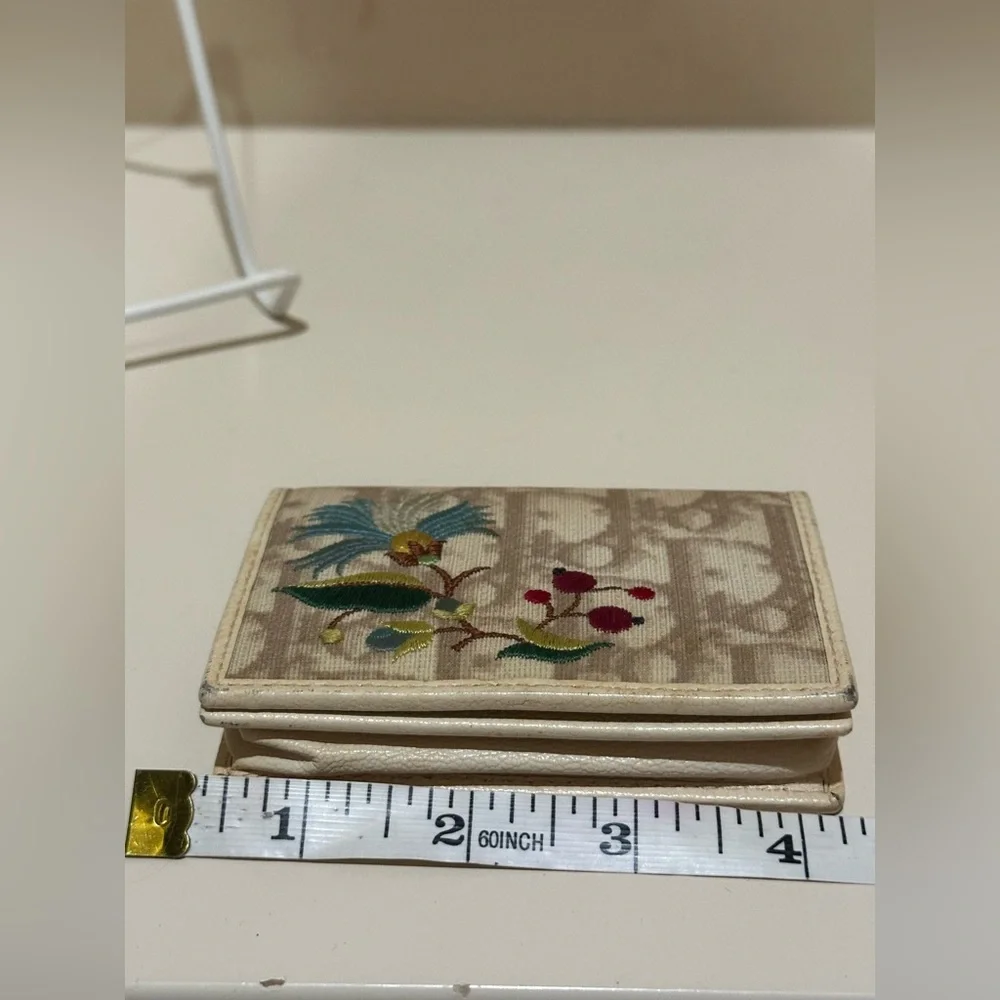 Christian Dior Monsieur × Dior × John Galliano Embroidered Cardholder